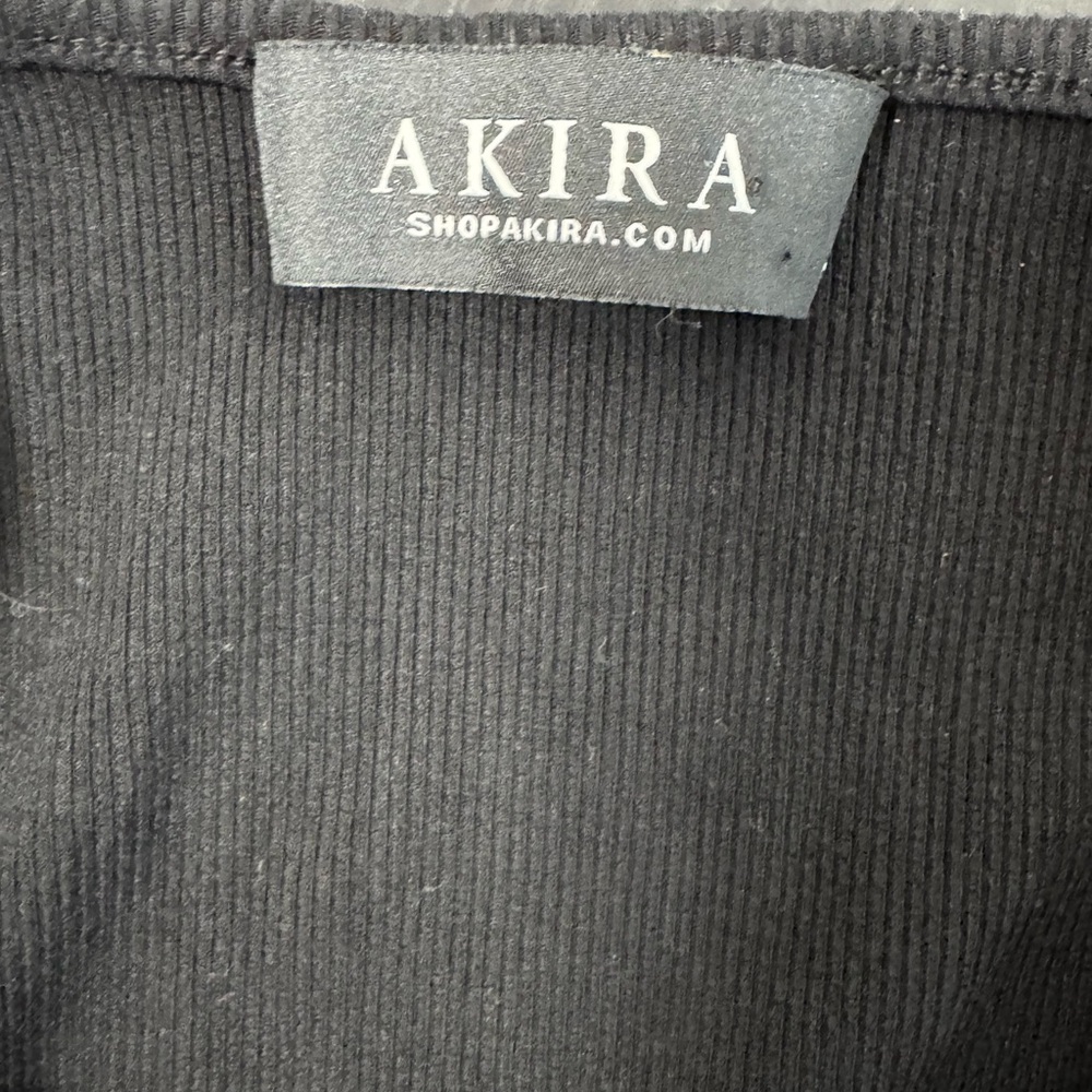AKIRA Safety Pin Dress Black Bodycon Cutout Small - Picture 6 of 9